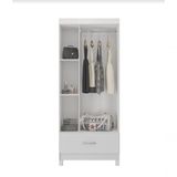 Guarda Roupa Solteiro 3 Portas Prince 31060 Branco Demóbile