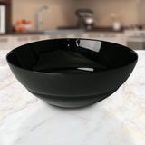 Bowl de vidro temperado Alexie 27cm preto