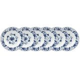 Conjunto De Pratos Fundos 06 Peças Folhagem Schmidt