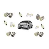 Kit Completo Led Farolete Placa Teto Ré Honda Fit 2004.
