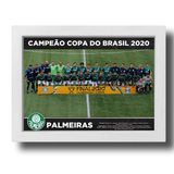 Quadro Palmeiras campeão Copa do Brasil 2020 33x43 Branco