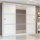 Guarda-roupa Casal Kappesberg 3 Portas 3 Gavetas Branco S743