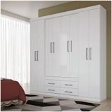 Guarda Roupa Casal 8 Portas Santos Andira Napoles 158566 Branco