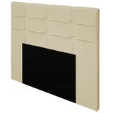 Cabeceira Esmeralda Cama Box Casal 140cm Corino Bege