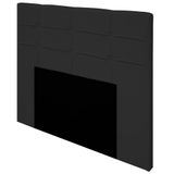 Cabeceira Esmeralda Cama Box Casal 140cm Corino Preto