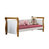 Cama Happy Treliça Tigus Baby Cor:branco/ipê