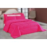 Coberta Quente Para O Inverno Casal Queen 180 Fios Pink