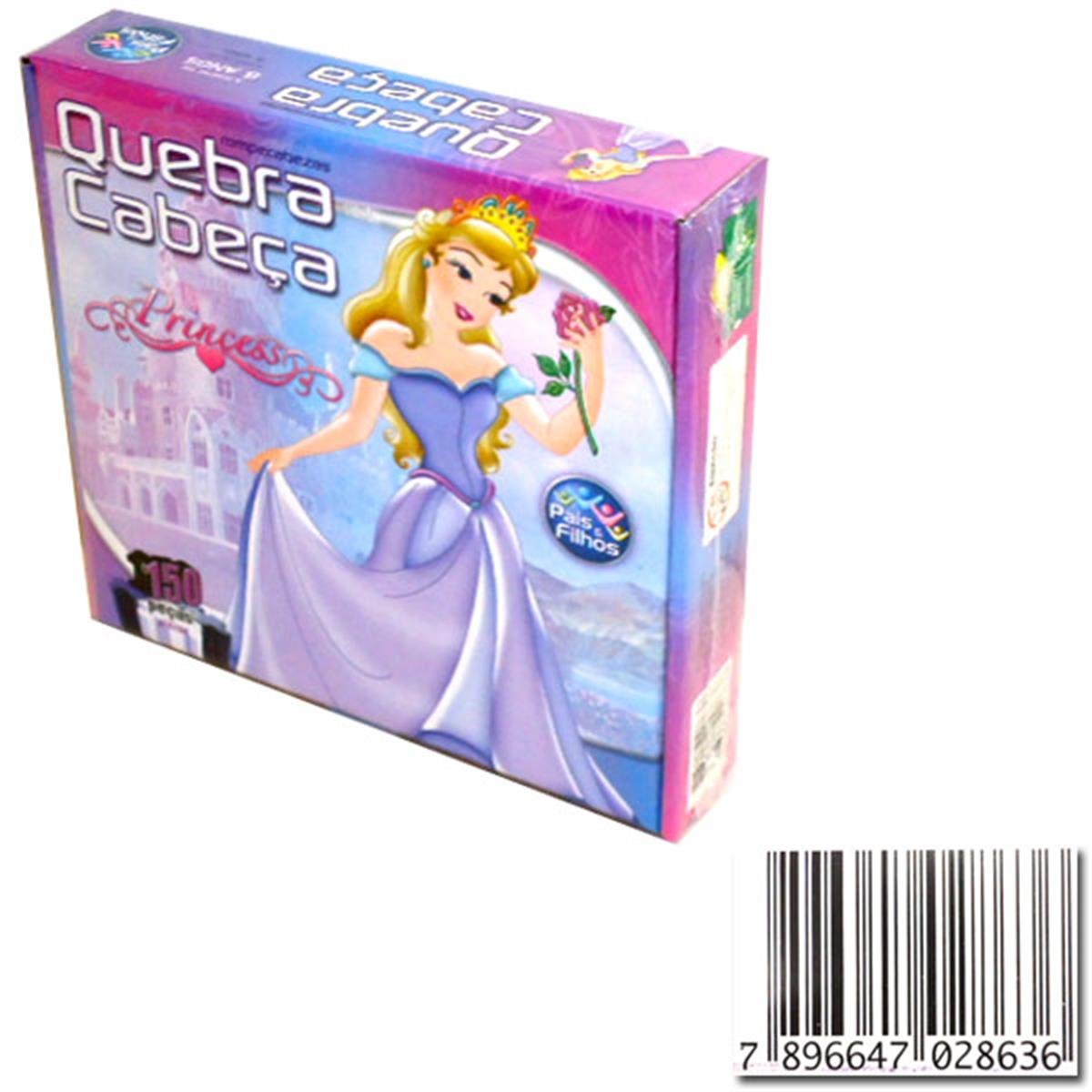 Quebra-Cabeça Princess 150 Peças - Pais e Filhos