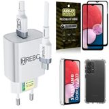 Kit Capa Samsung A13 4g + Carregador Turbo 18w + Película