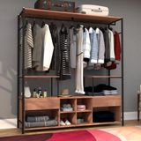 Roupeiro Casal Vintage Preto Pepper