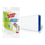 Esponja Mágica Scoth Brite 3m Azul/branca - 15 Unidades