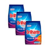 Sabão Em Pó Brilhante Limpeza Total 800gr Kit 3