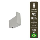 Cabideiro De Parede Guriri Inox Polido