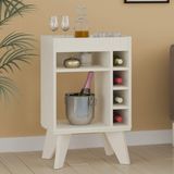 Bar com Espelho 6 Nichos Drink Artely Off White