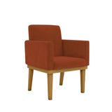 Poltrona Decorativa Base + Reforçada Terracota Balaqui Decor