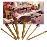 Pincel Kit 8pçs Maquiagem Corretivo Base Sombra Make Up