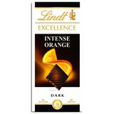 Lindt Excellence, Chocolate Suiço, Laranja, 1 Barra 100g