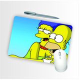 Mouse Pad Emborrachado Personalizado Casal Simpsons