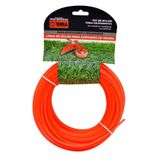 Fio De Nylon Redondo P/ Aparador De Grama 3mm 100g Laranja
