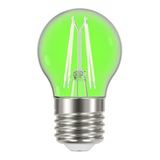 Lâmpada LED Filamento Color 4W Bolinha G45 Taschibra - caixa com 10 Unidade - Verde