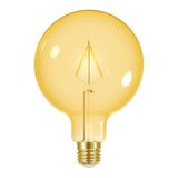 Lâmpada LED Filamento Vintage 3W Globo G125 Taschibra - caixa com 4 Unidade - 2200K