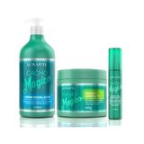 Kit Cacho Creme Modelador 500ml Máscara 450g Magic Oil 60ml