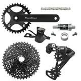 Kit Grupo Transmissão Sunrace Bike Dkm 1x9v Cassete 11/50