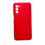 Capa Capinha Case Aveludada Vermelha Para Motorola Moto G82