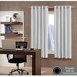 Cortina Blackout Em Pvc Branco Bella Janela 260x170cm