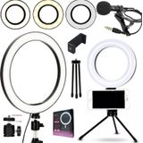 Kit Para Gravar Vídeo No Celular Light Iluminador Microfone