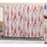Cortina Para Cozinha Em Tecido Oxford Bule 2,40x1,50