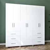 Guarda-roupa Santiago Com 6 Portas E 6 Gavetas Externas Bartira