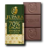 50 Barras De Chocolates Jupará 70% Cacau - Zero Açúcar