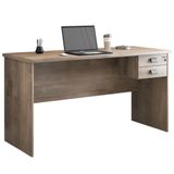 Mesa Para Escritorio 150x74 2 Gavetas 127073 Castanho Mobel