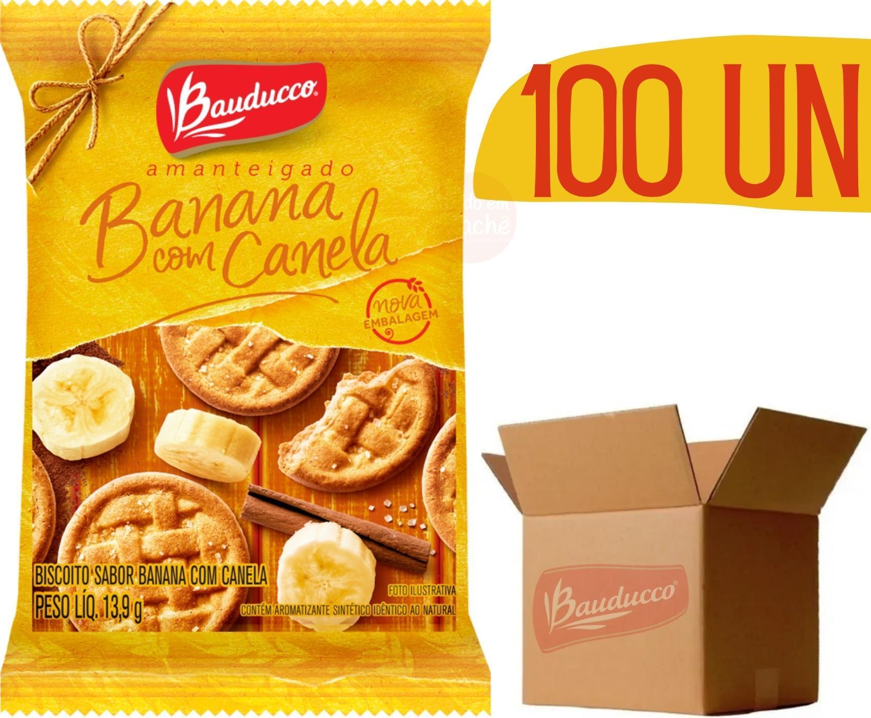 Biscoito Bauducco 11,8g Amanteigado Sabor Banana 100