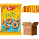 Biscoito Bauducco 11,8g Amanteigado Sabor Leite 100 Unidades