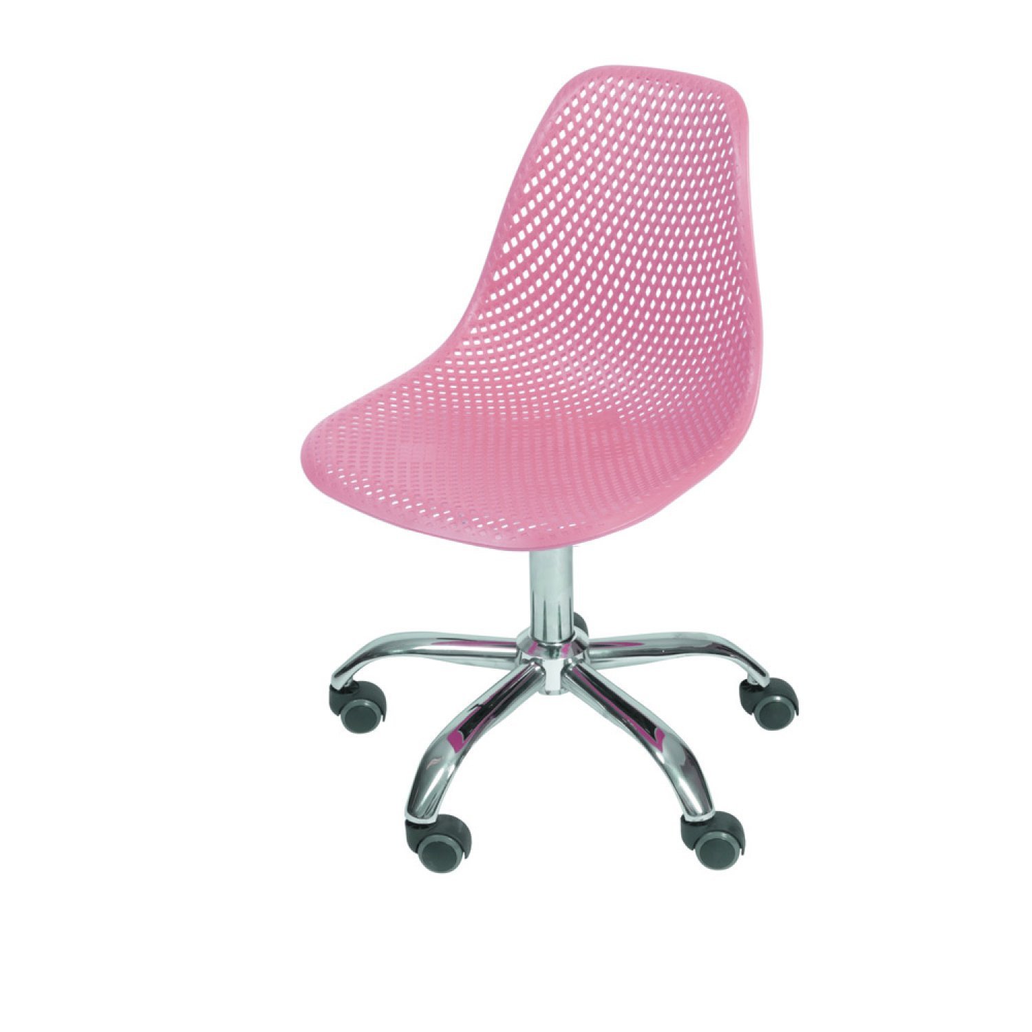 Cadeira Para Escritório Eames Colméia Secretária Decorativa 1119 Or Design Rosa