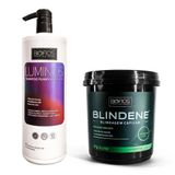 Kit Progressiva Salão 1l + Progressiva Capilar Blindene 1kg