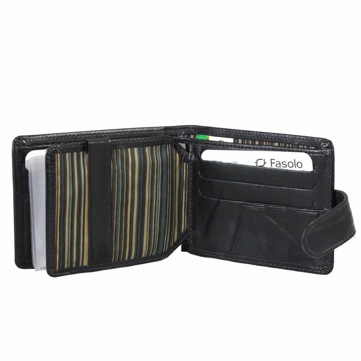 Carteira Masculina Fasolo Couro Porta Cheques K148 Preta - Carrefour