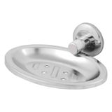 Porta Sabonete/saboneteira De Parede Em Aço Inox E Alumínio