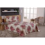 Cobre Leito Estampado Para Cama Casal King 3 Peças Flores