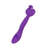 Colher Em Silicone Baleia Roxo - Marcus &amp; Marcus