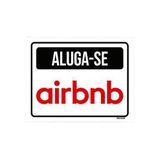 Placa Sinalização - Aluga-se Airbnb 27x35