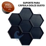 Suporte Cápsula Dolce Gusto Parede Café Organizador Preto