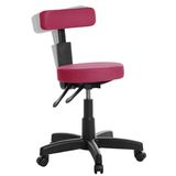 Cadeira Mocho Ergonômica Estética Clinica Rv Cor Rosa