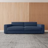 Sofa Living 4 Lugares 260 Neo Mescla Azul Jeans