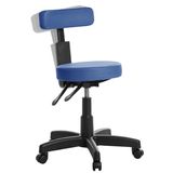 Cadeira Mocho Ergonômica Estética Dentista Rv Azul