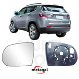 Lente Retrovisor Esquerdo Jeep Compass 2017 A 2021 Original