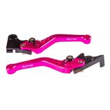 Manete Esportivo Rosa Moto Factor Fazer Freio Ubs Stark Race