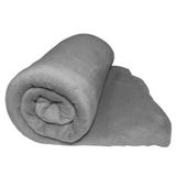 Manta Queen Blush Felpuda Cinza 2,40x2,20m